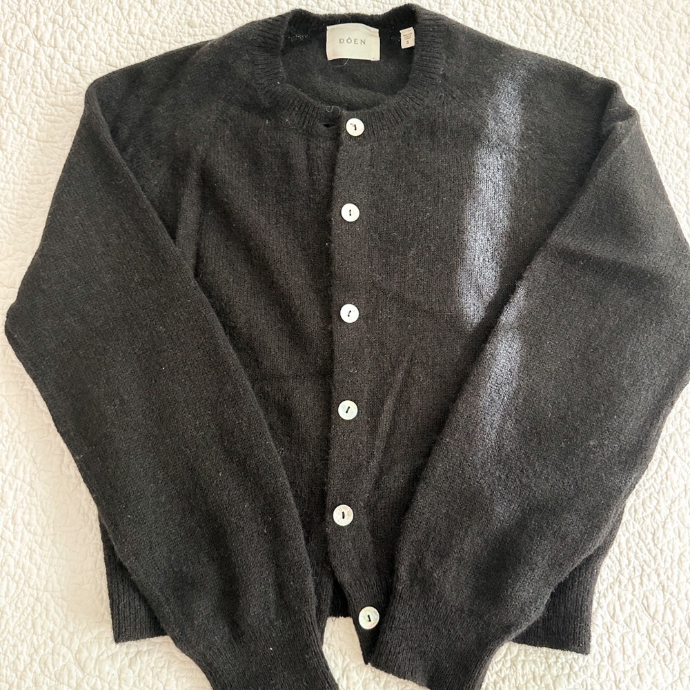 Doen Petra Cardigan Black Size Small